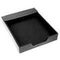 Black Leather Document Tray